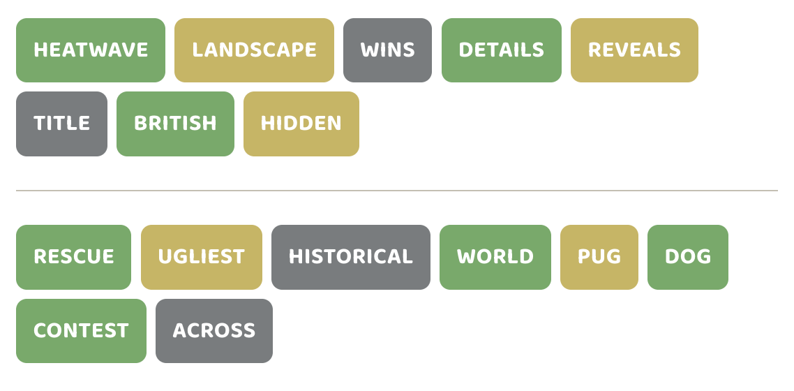 Headlines daily word puzzle preview